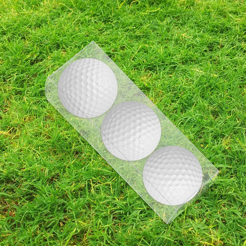 

4 Pcs Golf Gift Box Display Case Clear Golfs Ball Containers Folding Transparent Storage Boxes