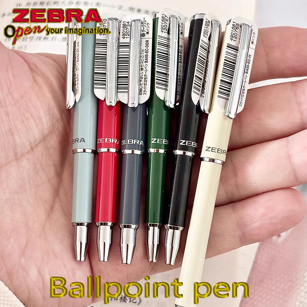 

1PC Japan ZEBRA Ballpoint Pen SL-F1 Mini Metal Pen Holder Press Type 0.7mm School Supplies Cute Pens Pocket Pen Stationery
