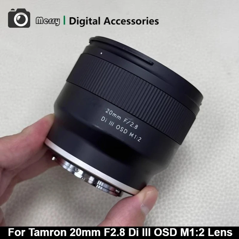 95% جديد أصلي لـ Tamron 20 مللي متر f/2.8 Di III OSD M1:2 (F050) عدسة تركيز ثابتة بزاوية واسعة للغاية بإطار كامل