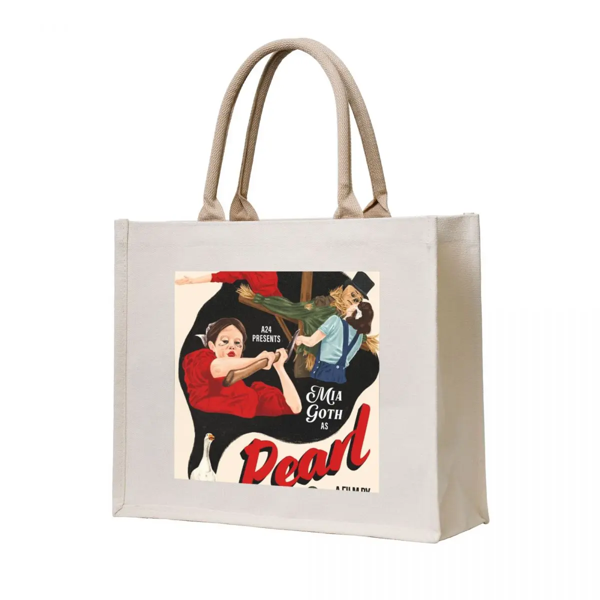 

Pearl A24 Movie Tote Bag Portable shopping bag canvas tote bags bags woman 2025