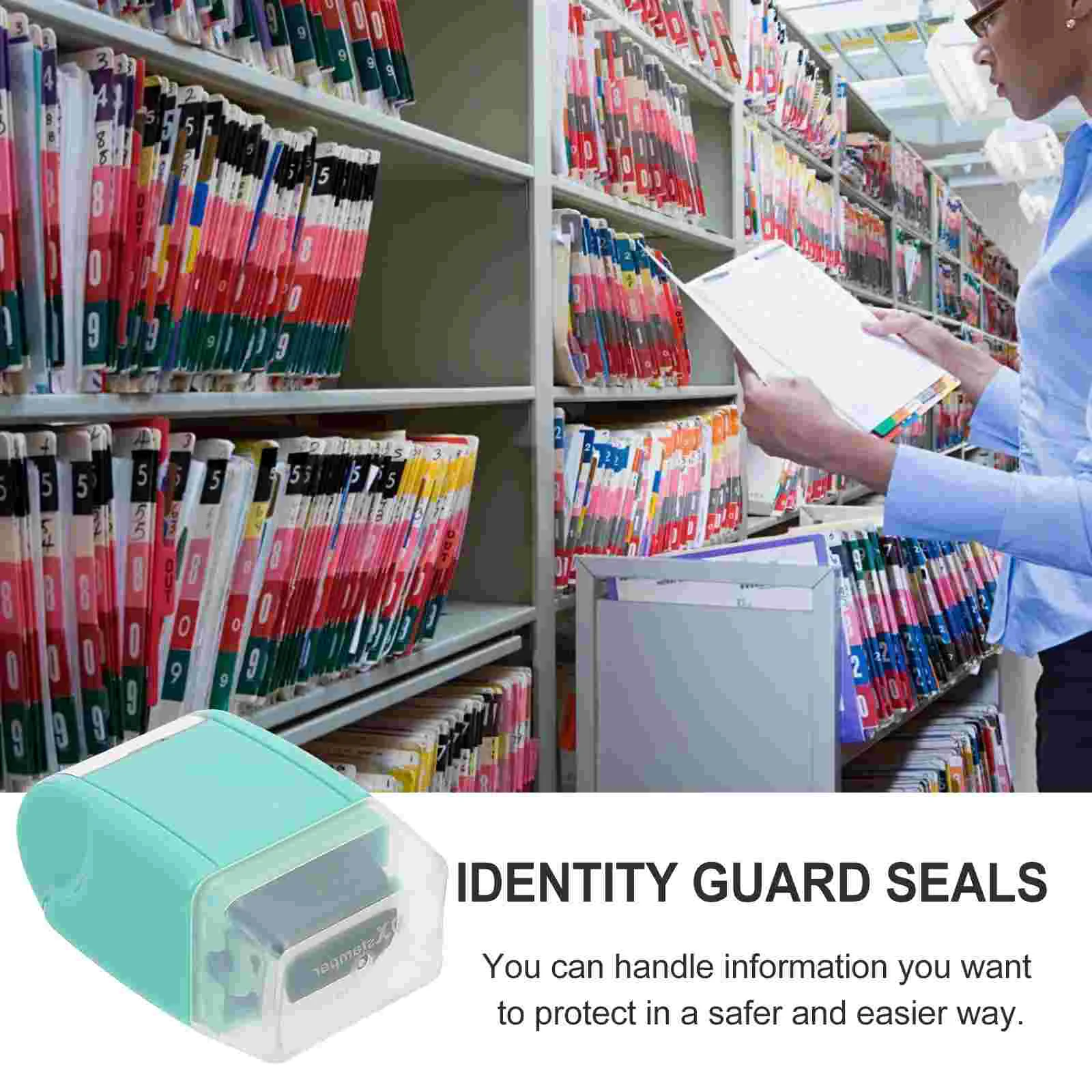 Confidentiality Seal Garbled Stamps Postage Identity Guard Seals Plastic Personal Private Security Name