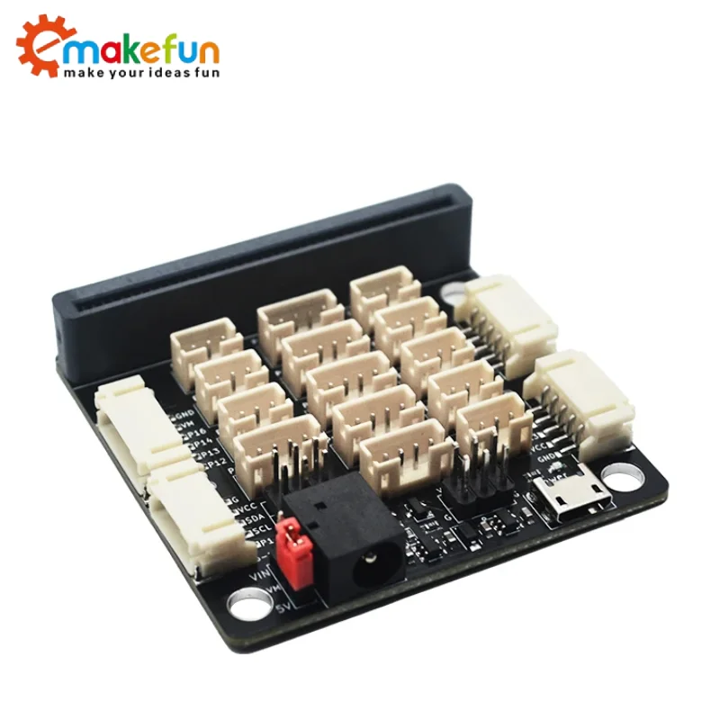 Placa de desarrollo de placa de expansión Microbit programación Python micro: placa adaptadora de bits terminal de interfaz ph2.0