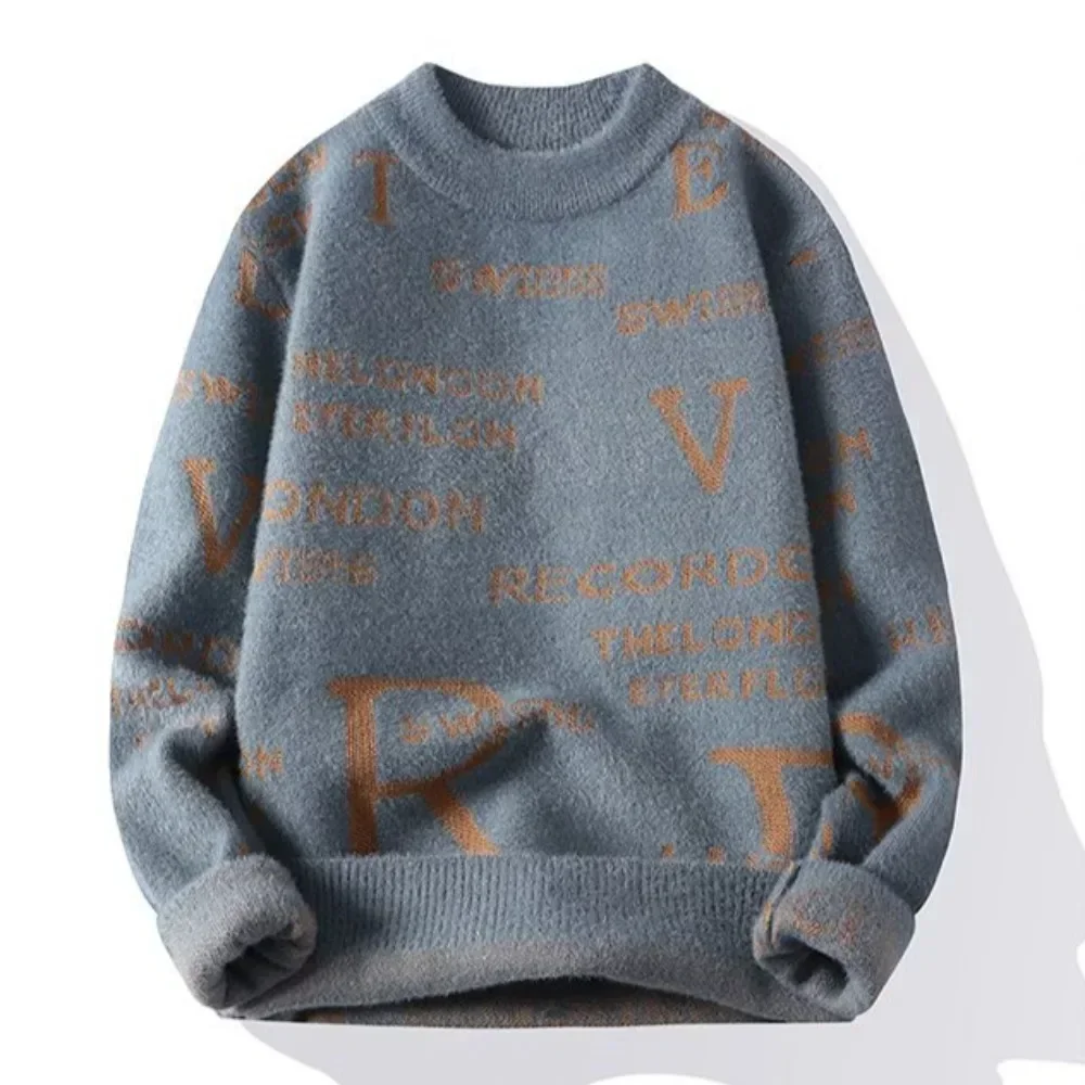 Pullover Uomo Maglioni lavorati a maglia in pile caldo per uomo Maglieria spessa a maniche lunghe Offerte di abbigliamento economici di alta qualità 2025 Streetwear