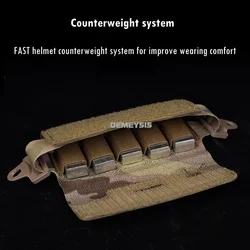 Contrapeso para casco táctico con bolsa de peso ajustable
