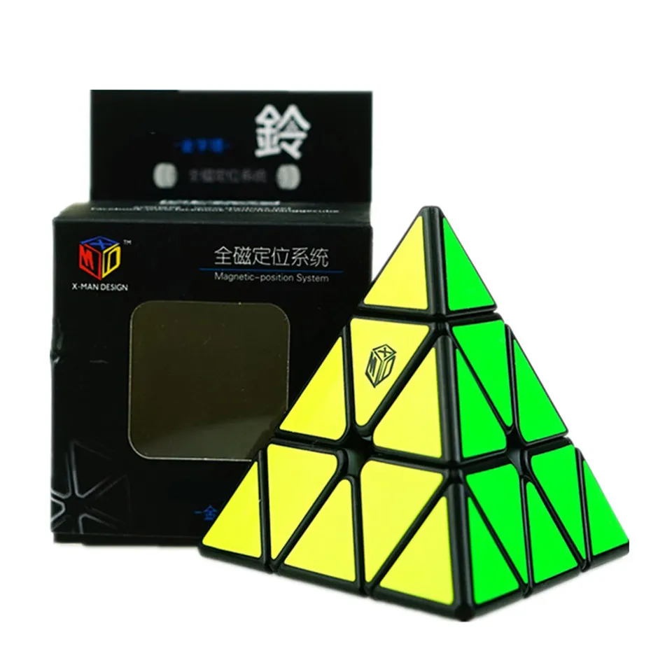 Qiyi X Man Bell magiczna kostka Xman dzwon piramida dzwon 3x3 kostka 3x3x3 magnetyczny System pozycyjny magiczna kostka profesjonalne Puzzle zabawki