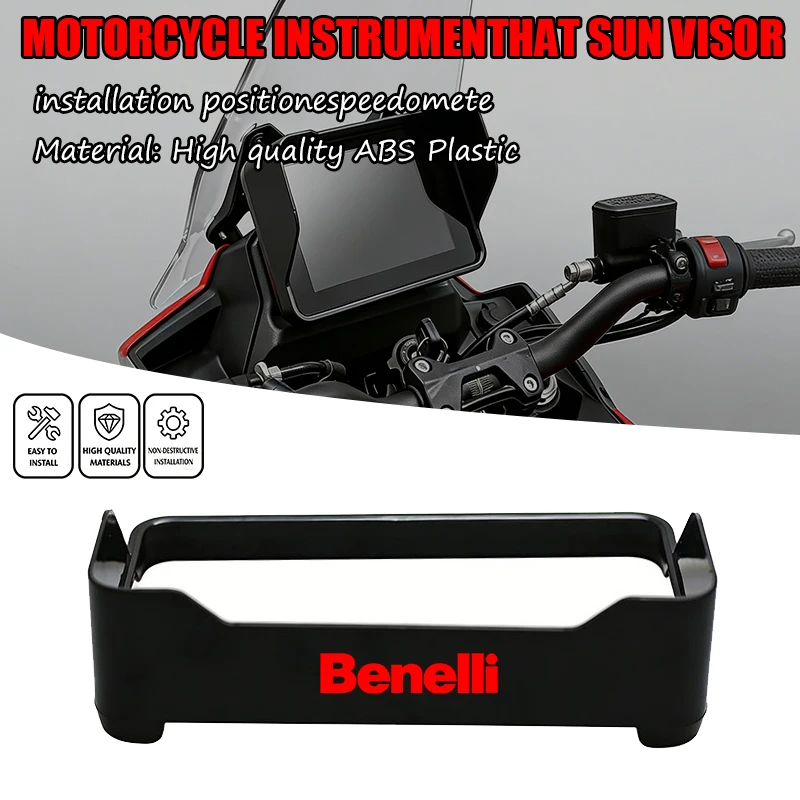 

Motorcycle Instrument Cover Fit FOR BENELLI TRK 902 TRK902X 902 2024-2026 Dashboard Sun Visor Anti-Glare Guard Instrument Hat