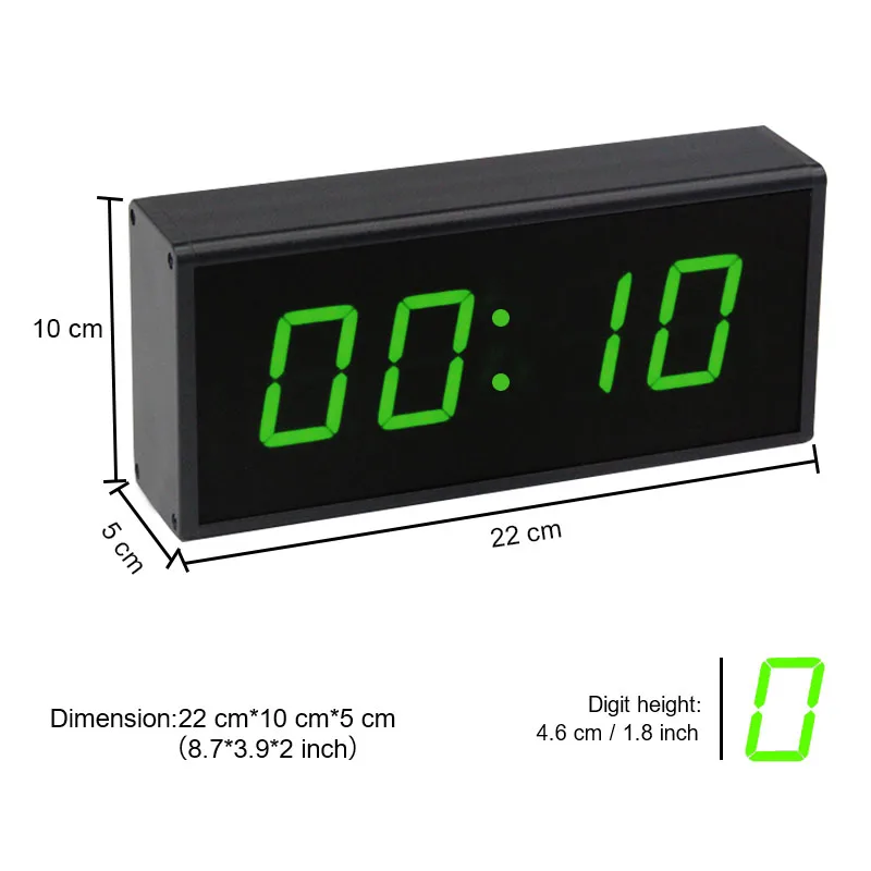 CP10 Push Button Control High Precision Digital RED LED Display 10-Second Challenge  Aluminum Alloy Party Games