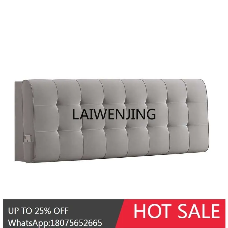 light luxury flannel bag headboard soft bag cushion bed double removable and washable