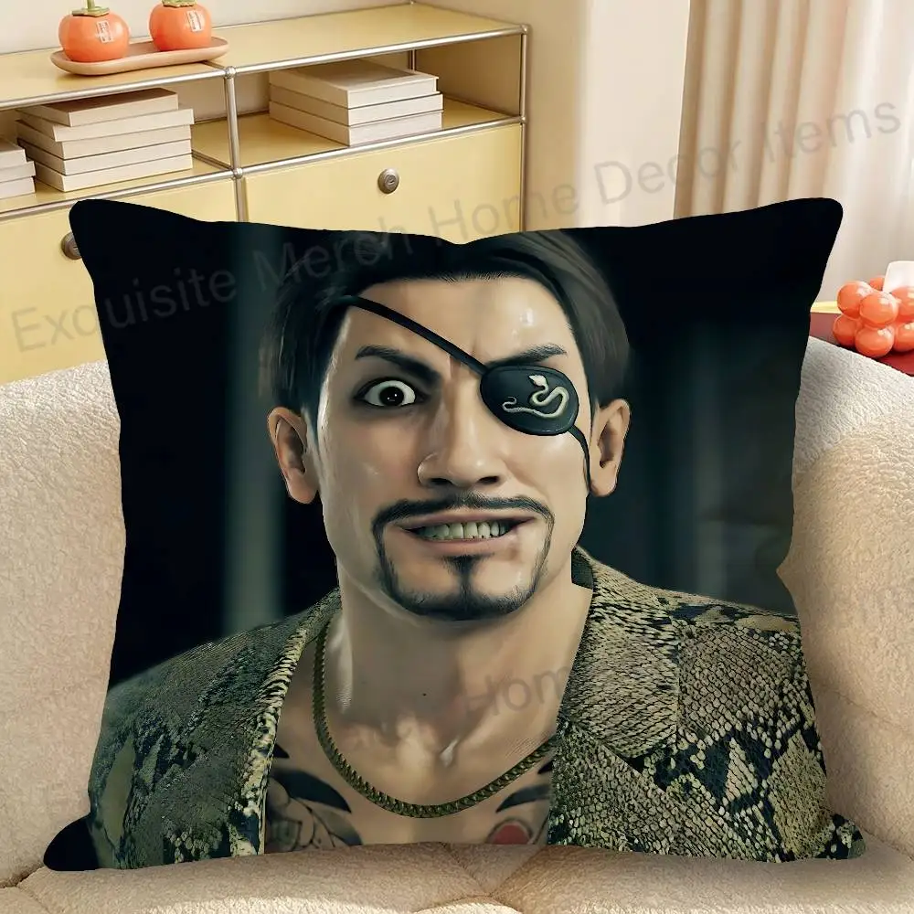 Y-Yakuzas Game Goro Majima Various Sizes Square Pillow Case For Car Home Bedchamber Decor Custom Valentine gift