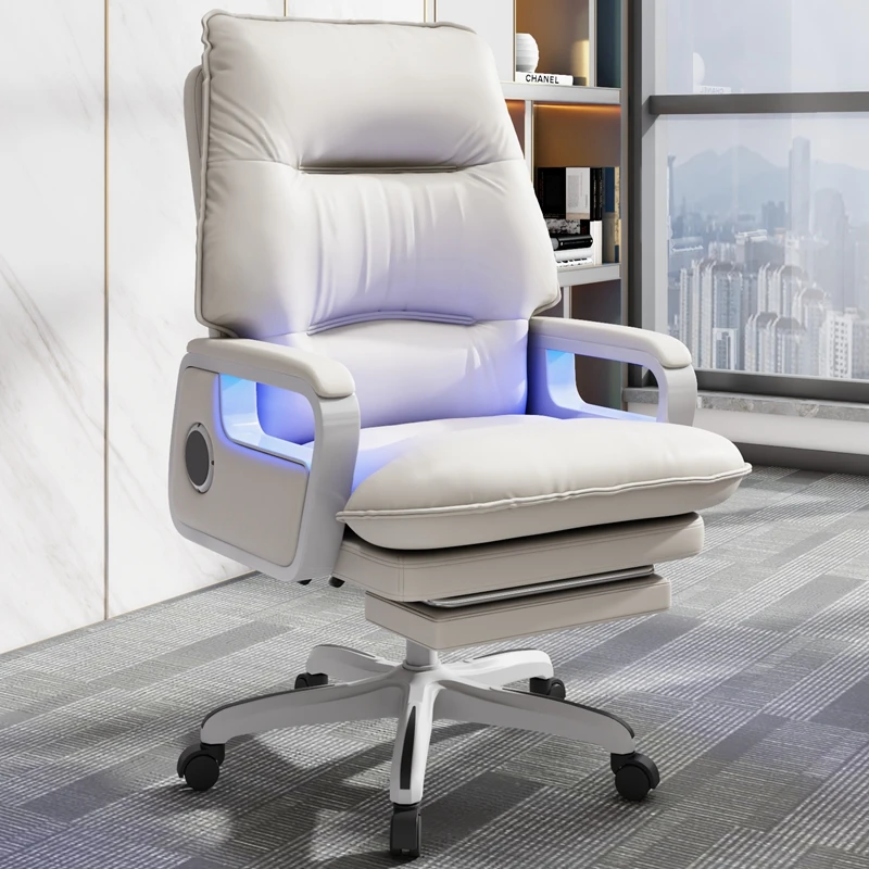 Design Massage Office Chairs White Modern Korean Lounge Extension Work Chair Executive Leather Sillas De Playa Home Furniture