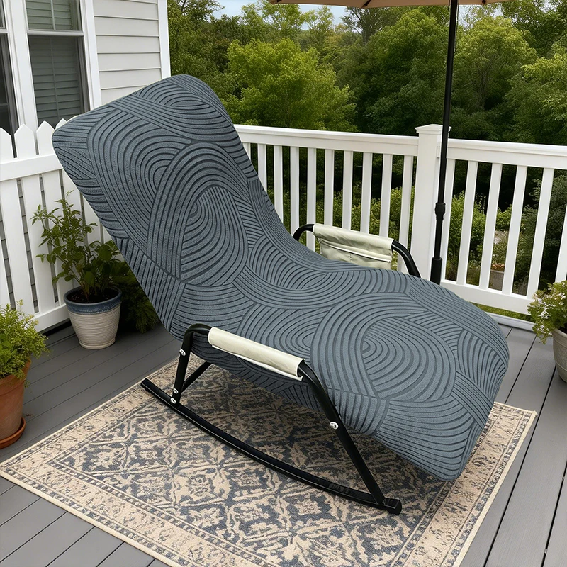 

Elastic Rocking Chair Cover Jacquard Universal Stretch Slipcover Washable Furniture Protector for Living Room Balcony Home Decor