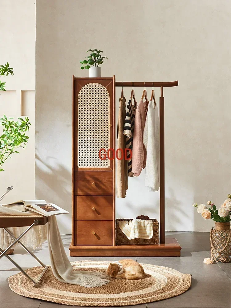 Nordic coat rack cabinets are simple and modern floor-standing hangers