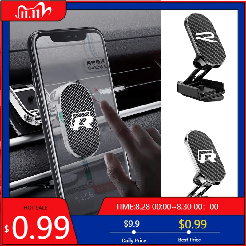 

Колпаки-концентраторы с логотипом автомобиля, магнитный складной держатель для телефона для Volkswagen Tiguan Bora POLO PASSAT CC Touran GOLF Jetta Arteon T-CROSS MK6