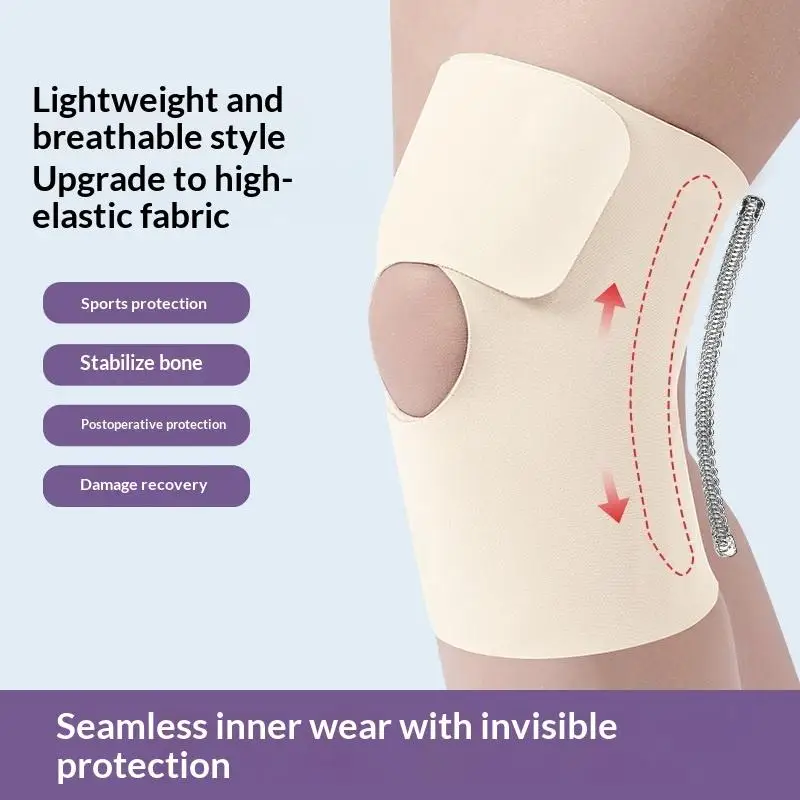 1 Stück Kniebandage mit Seitenstabilisator, Kompressions-Kniebandage für Männer und Frauen, Knie-Stützbandage zur Linderung von Knieschmerzen – Detail 9