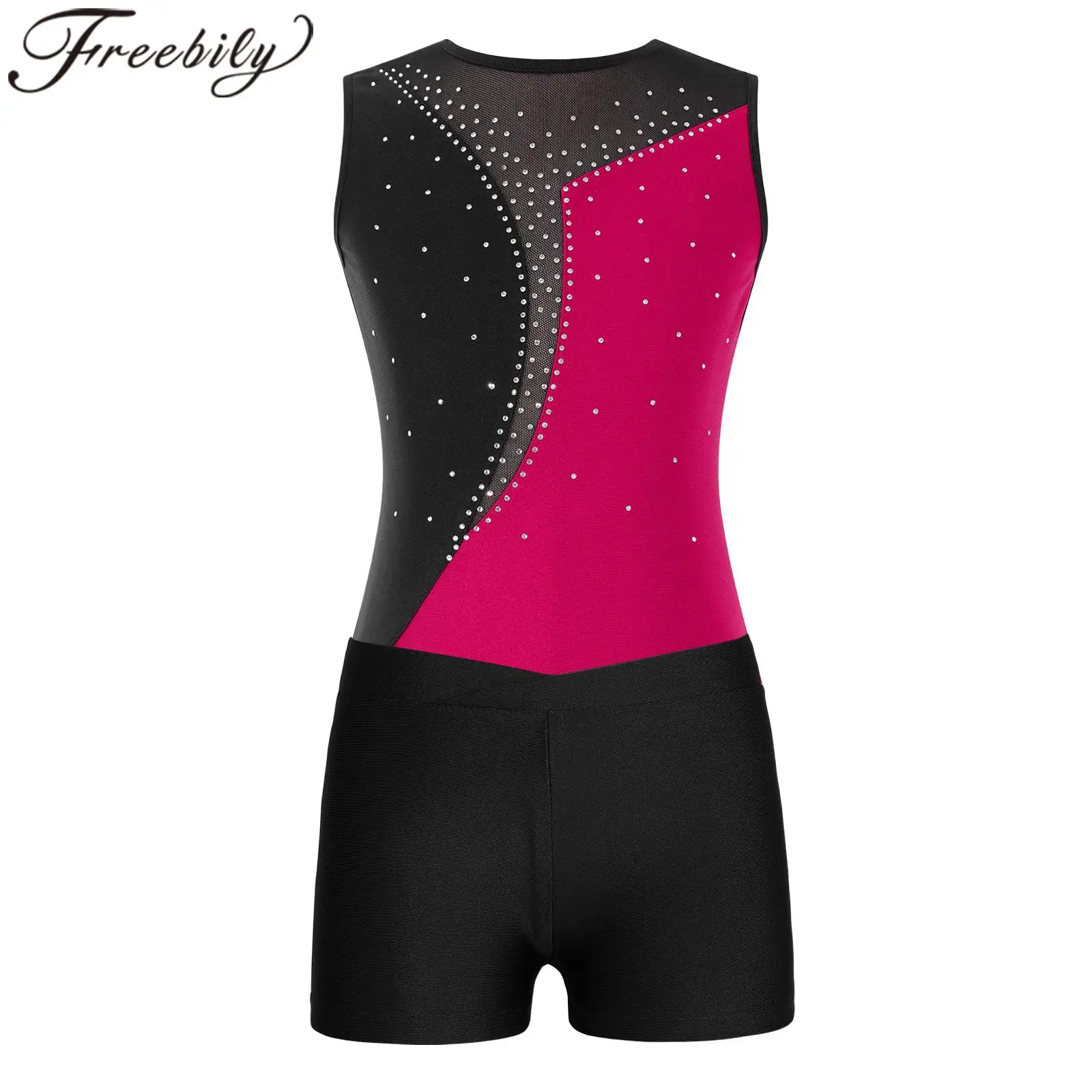 Children Figure Skating Jumpsuit Yoga Sets Dancewear Sets Kids Girls Tutu Dance Ballet Outfits Gymnastics Leotard + Shorts