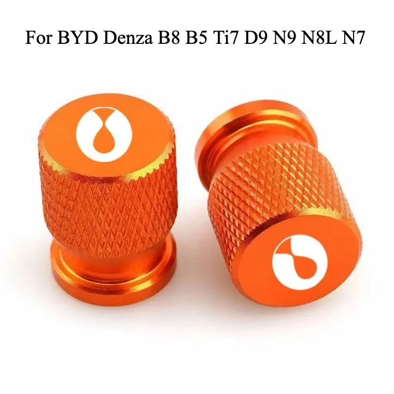 For BYD Denza B8 B5 Ti7 D9 N9 N8L N7 Automotive Tire Valve Cap Valve Core Cap Protective Cover External Decorative Accessories