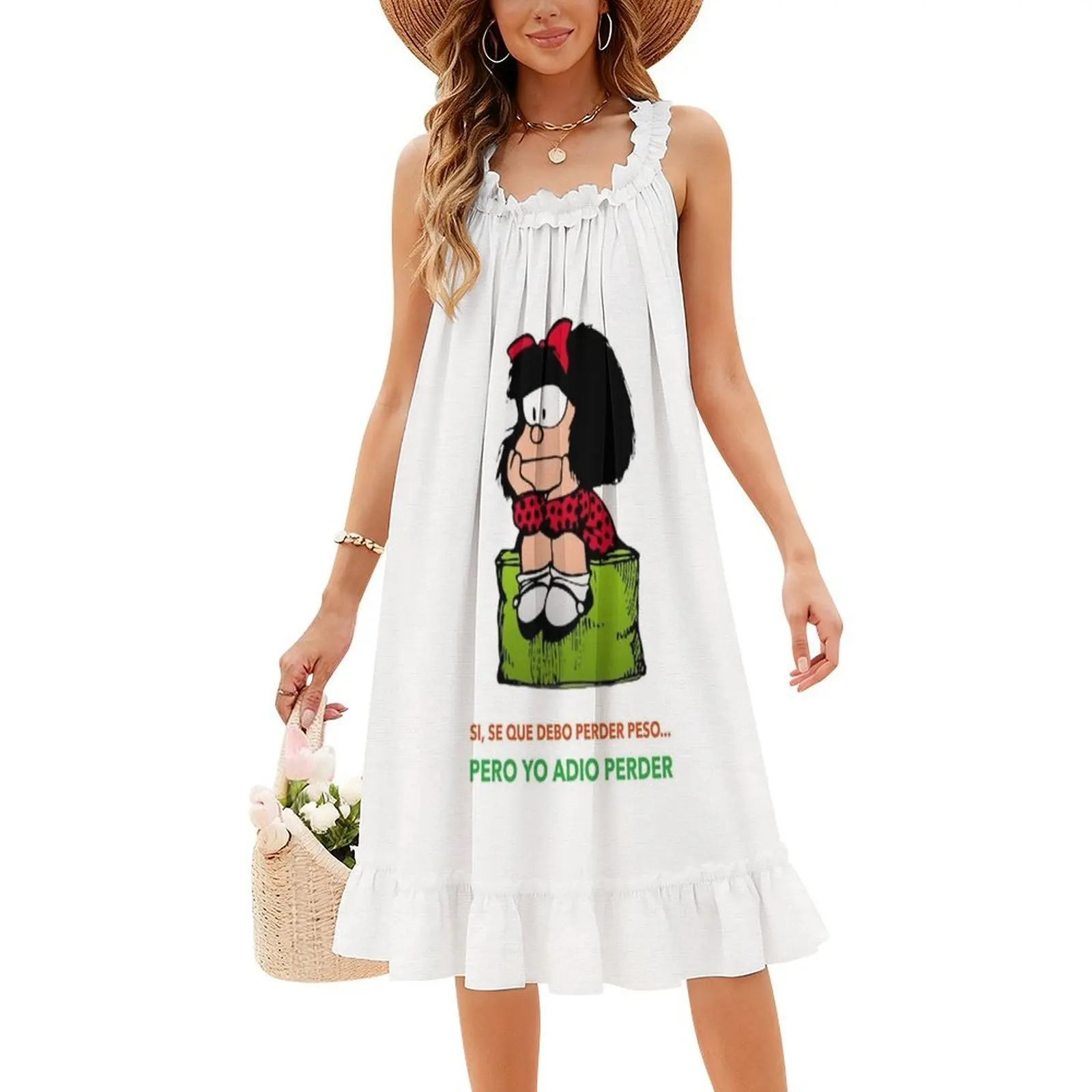 فستان مافالدا كوينو كوميكس المثير للإجازات للنساء على الشاطئ وحفلات أعياد الميلاد فستان قصير مافالدا كوينو مافالدا كوينو كاريكاتير للسهرات #4