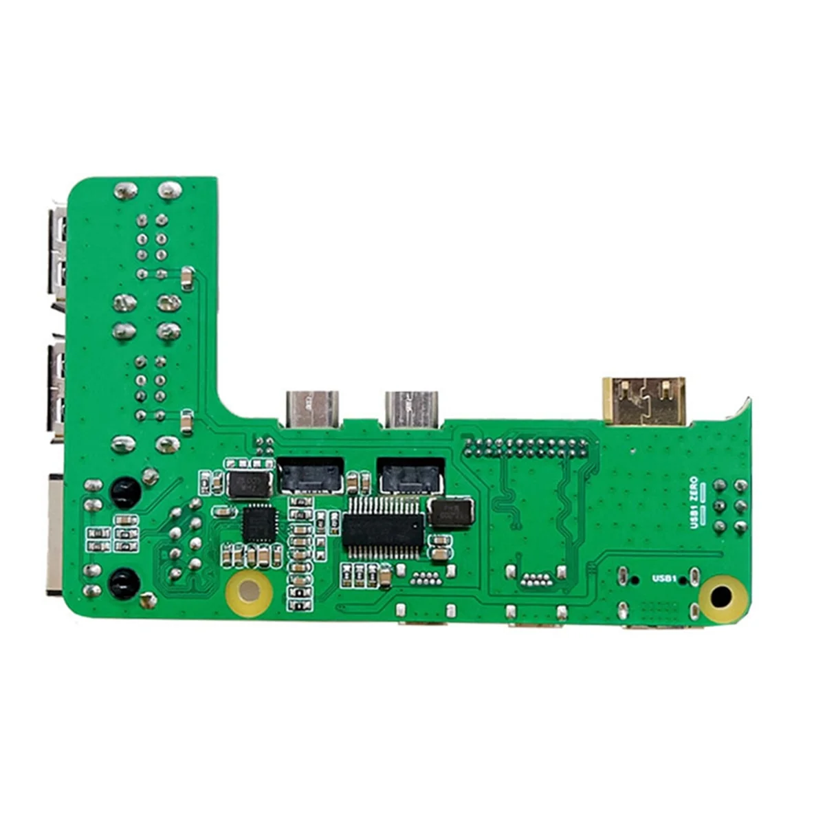 For Zero 2W to PI5 Expansion Board Zero to Pi5 Interface Adapter Zero USB HUB RJ45 HAT