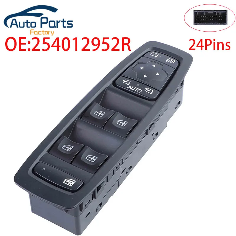 New Car Power Window Switch For Renault Kadjar Megane 254012952R 25401-2952R Car Accessories