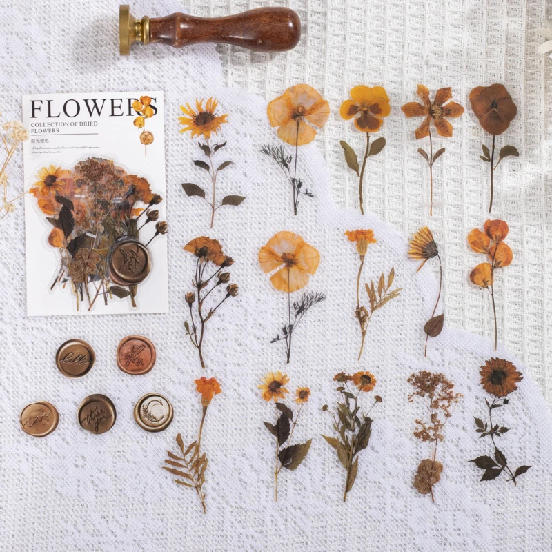 Paquete de 40 pegatinas florales vintage elegantes: aumentar tus proyectos de bricolaje, álbumes de recortes y diarios con calcomanías de floración retro fáciles de aplicar