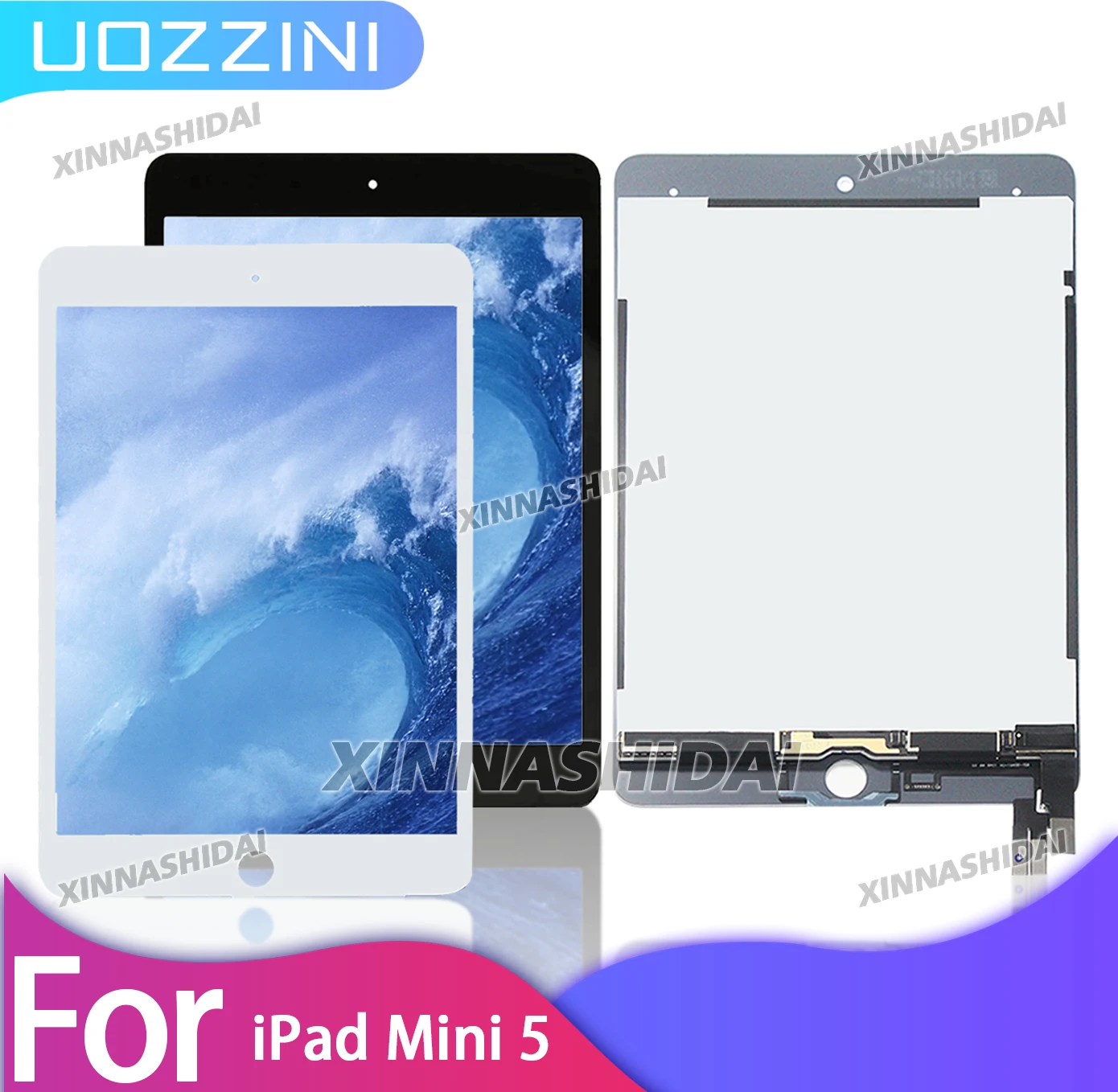 

ЖК-дисплей для Apple iPad Mini 5 A2124 A2126 A2133, ЖК-дисплей, дигитайзер сенсорного экрана, сенсорные панели, запасные части, 100% тестирование