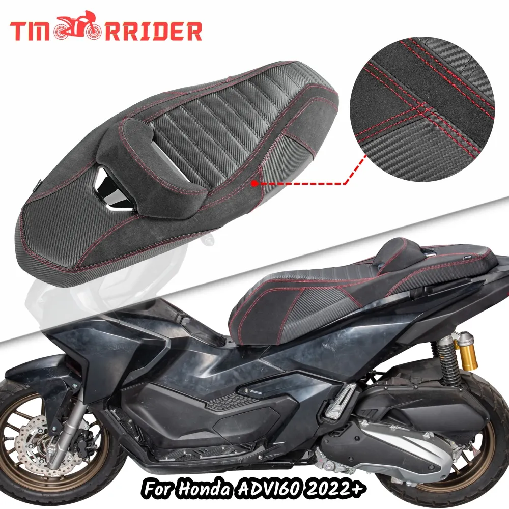 

ADV 160 Motorcycle Front Driver Rear Pasenger Whole Integrated Seat Cushion Cover For Honda ADV160 2022 2023 2024 Accessories