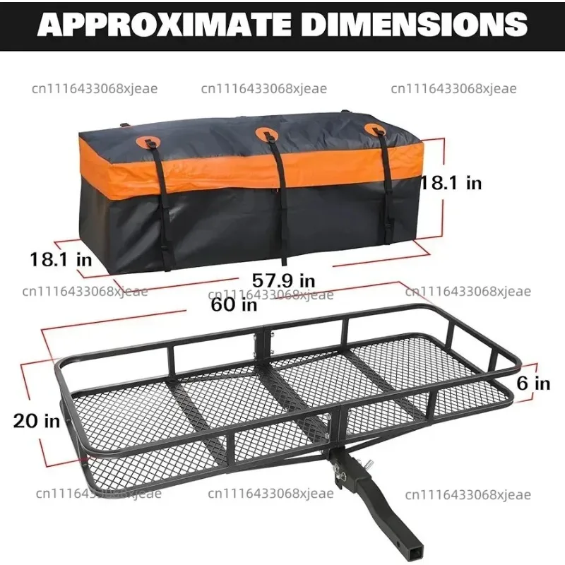 Rear Luggage Frame Car Trailer Basket Flippable Rear Luggage Rack  Hot Sale Easy Pack