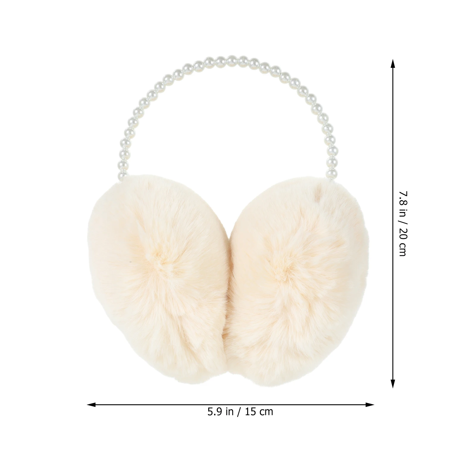 

Lovely Pearl Warmer Winter Earmuff For Women Girls Warm Ear Comfortable Headphone-Free Ear Protection For Cold