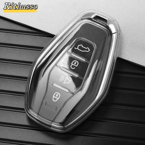 Мягкий защитный чехол для ключа из ТПУ для Chery Jetour X70 X90 X95 Plus 2020 2021 2022, держатель для пульта дистанционного управления, автомобильные аксессуары