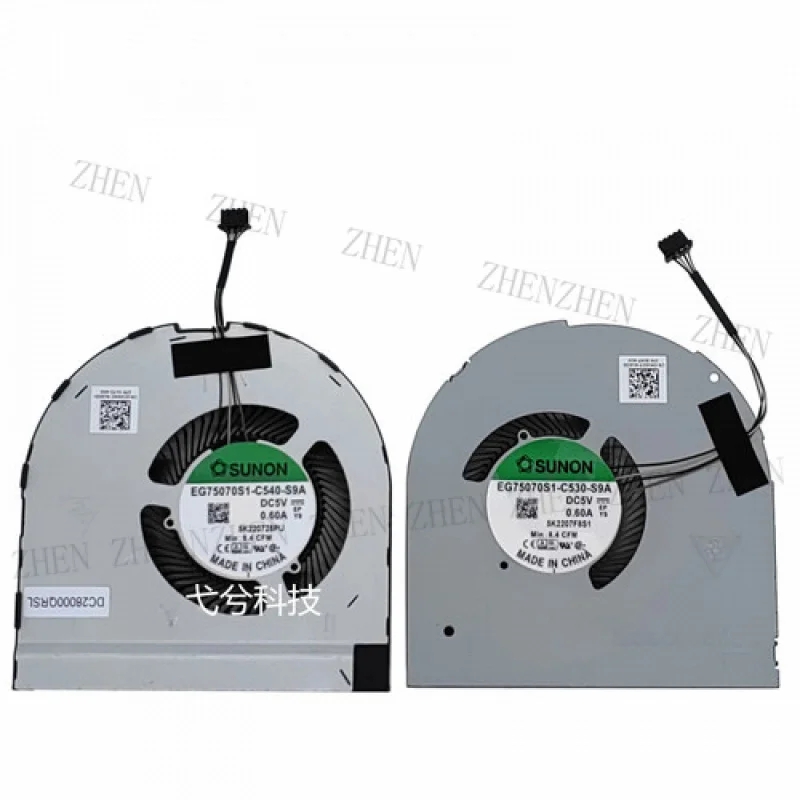 

Y Новый охлаждающий вентилятор для процессора и графического процессора для DELL Procision M7550 7560 RTX5000 DM06D7 0CD6WC