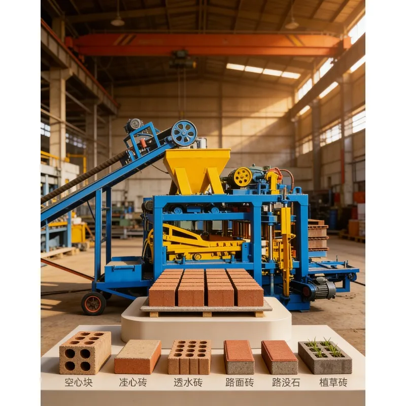 Professional Hydraulic Press Brick Making Production Line | Fully Automatic PLC Control | High Density Hollow Block Concrete Pav