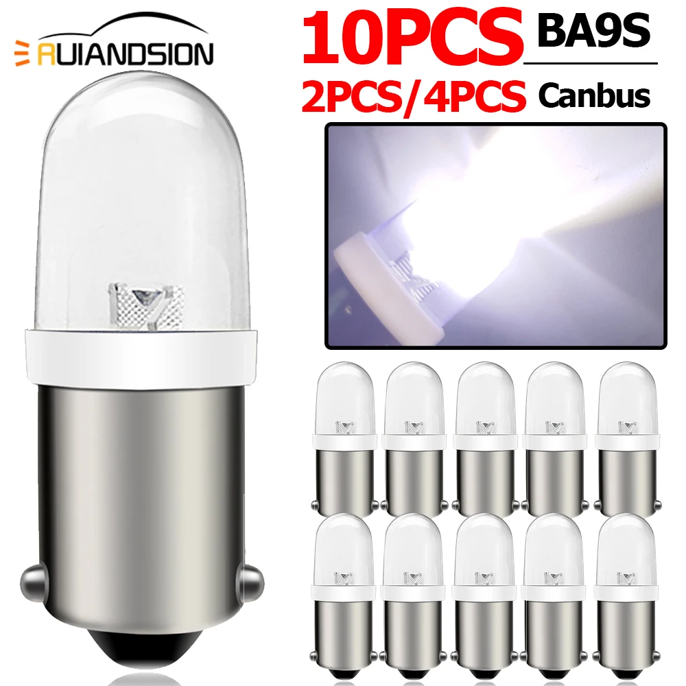 

2/4/10PCS 12V 24V 120V 240V BA9S Outdoor Lamp LED F5 Chip Bulb Fit For Car Door Dome Light Industrial Tools Lamps Medical Lights