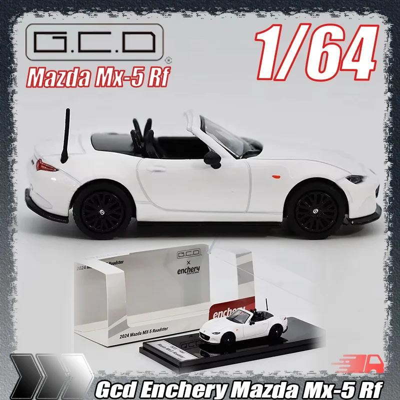 

Новая модель автомобиля Gcd Enchery Mazda Mx-5 Rf в масштабе 1:64, имитирующая литую под давлением миниатюрную модель из сплава, для детских игрушек, подарков или предметов декора.