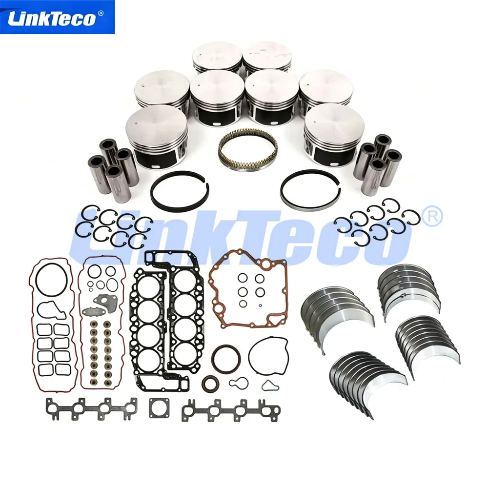 Engine Parts Full Gasket Set Piston & Rings Bearing Kit Fit 99-07 4.7 L V8 GAS SOHC EVA EVC For Dodge Ram Jeep GRAND CHEROKEE