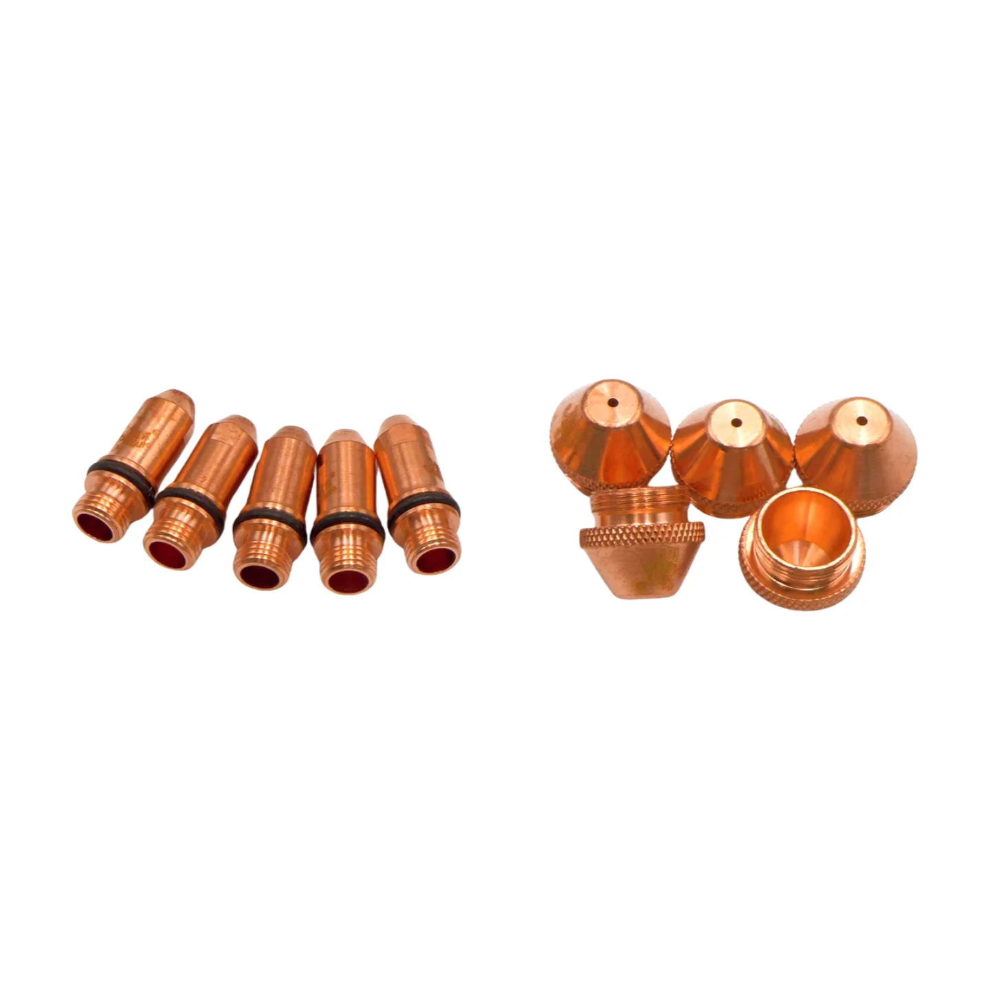 Original 5pcs Tip Nozzle and 5pcs Electrode fit Yueyang 160A Y160A-P Hand Hold Plasma Torch