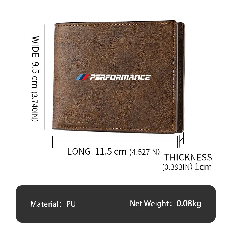 Men Wallet Car Logo Leather Coin Purse Personalised ID Card Holder For BMW X1 X2 X3 X4 X5 X6 X7 G20 G30 6GT E46 E90 E60 F10 E39