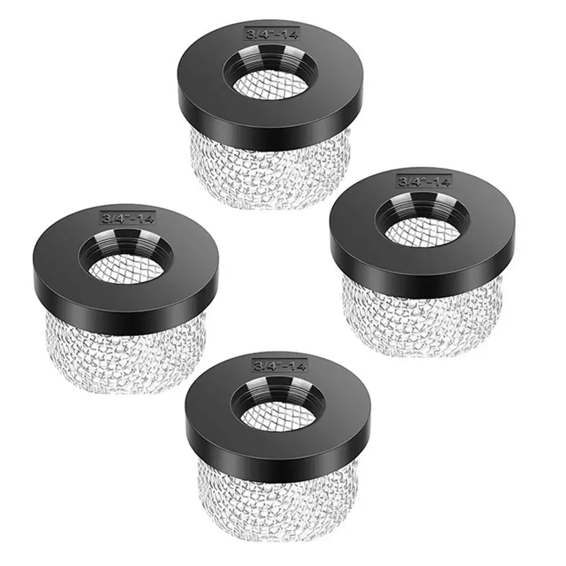 

4PCS Stainless Steel Mesh Strainer Set ¾ Inch -14, Screen Strainer Set Stainless Mesh Compatible With MA-023 Screw On Strainer-A