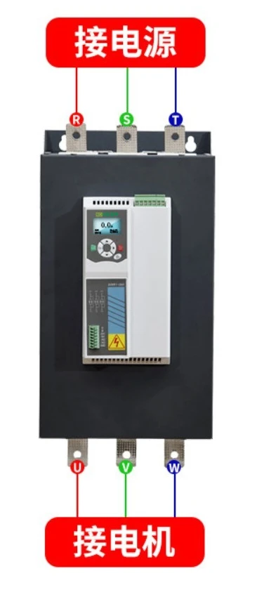 Three Phase Soft Starter Built-in Bypass Module 18.5KW To 75KW Industrial Motor Starter