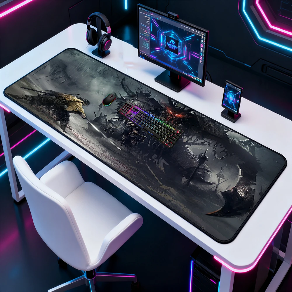 Fantasy Mouse Pad Large Oversized Skull Dark Horror Gaming Accessories For Gamers And 1400x600mm Stable Desk Decor Desk Mat