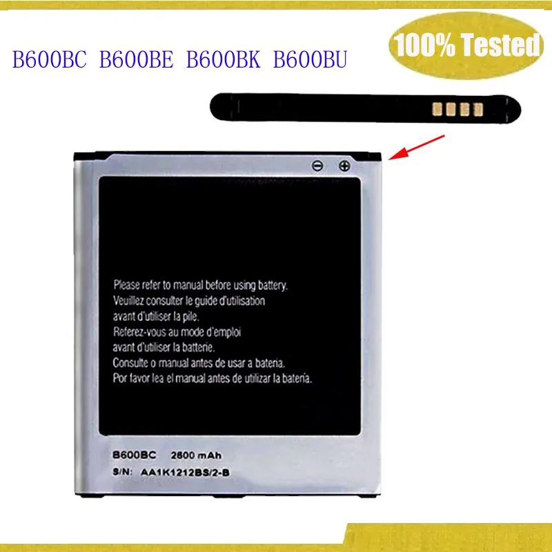 B600BC B600BE B600BK B600BU  Battery For Samsung GALAXY S4 I9500 I9502 i9295 GT-I9505 I9508 I959 i337 2600mAh