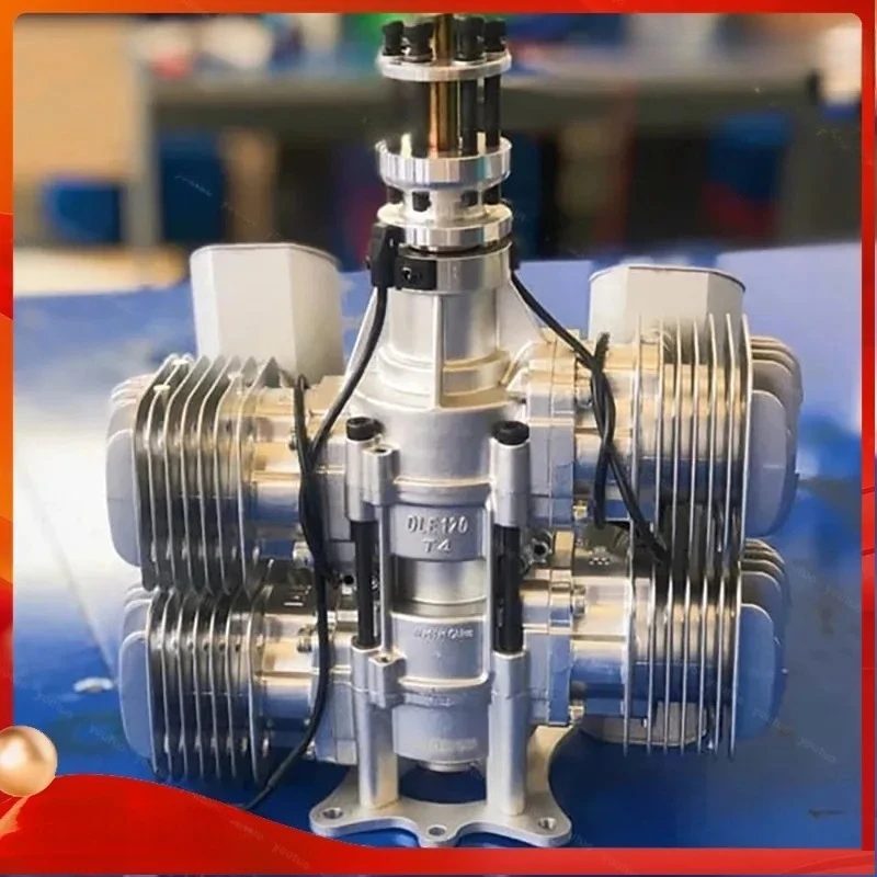 DLE120T4 DLE 120-T4 Engine 120T4 120CC T4 Radial Amount  Four-Cylinder Two Side Exhaust Natural Air Cool Displacement