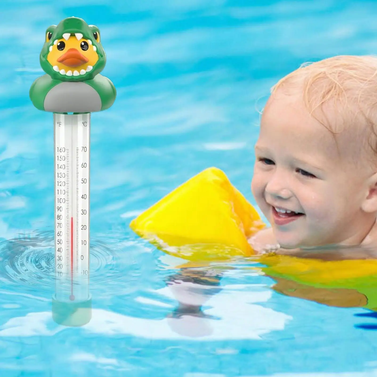 

Pool Thermo Meter Floating Easy Read Cute Duck Pool Thermo Meter Pond Equipment For Hydroponics Bathtub Aquarium Spa Travel Lake