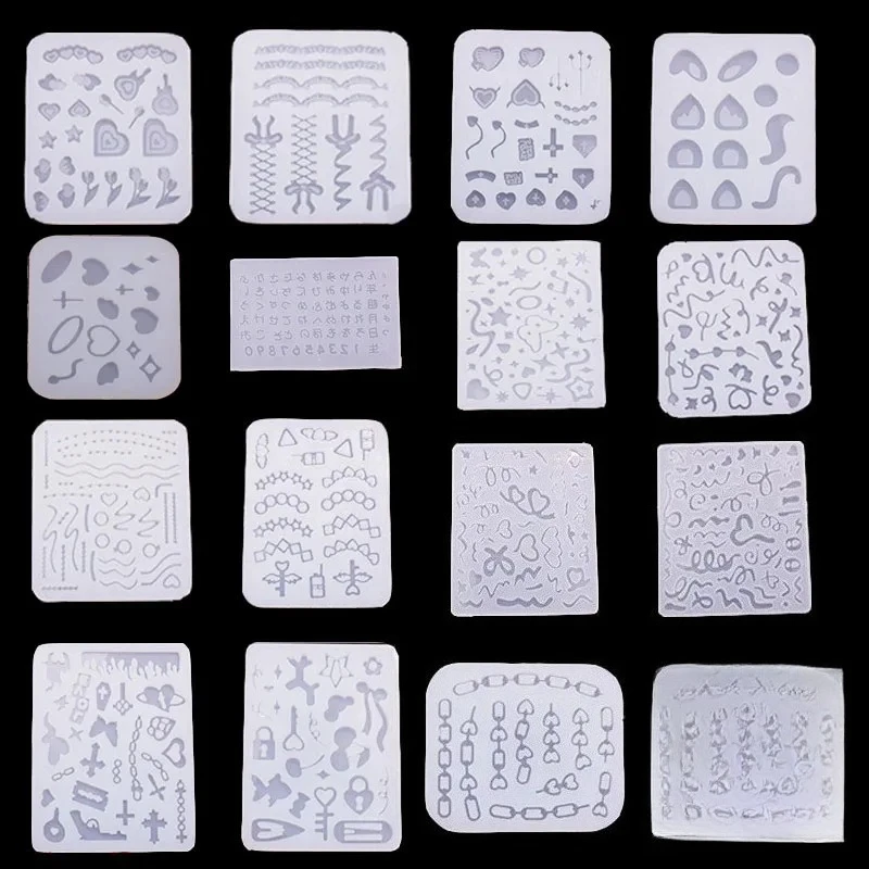 DIY Epoxy Resin Mold Jewelry Accessories Jewelry Tools Silicone Mould Ribbon Shaker Mold Accessories