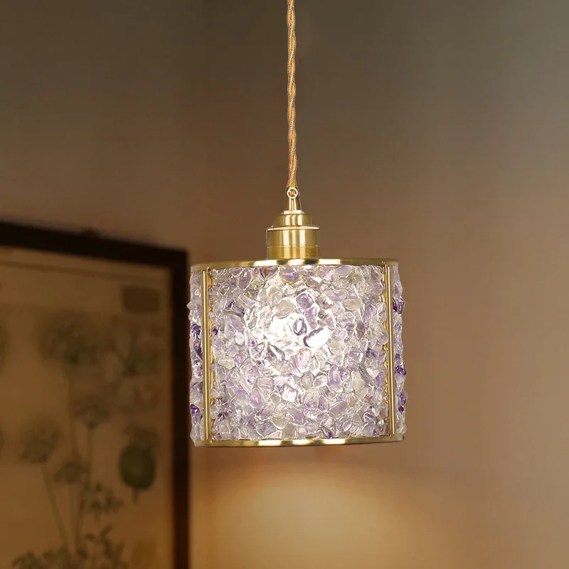 Bedside retro small chandelier bedroom light luxury medieval bar counter restaurant entrance chandelier