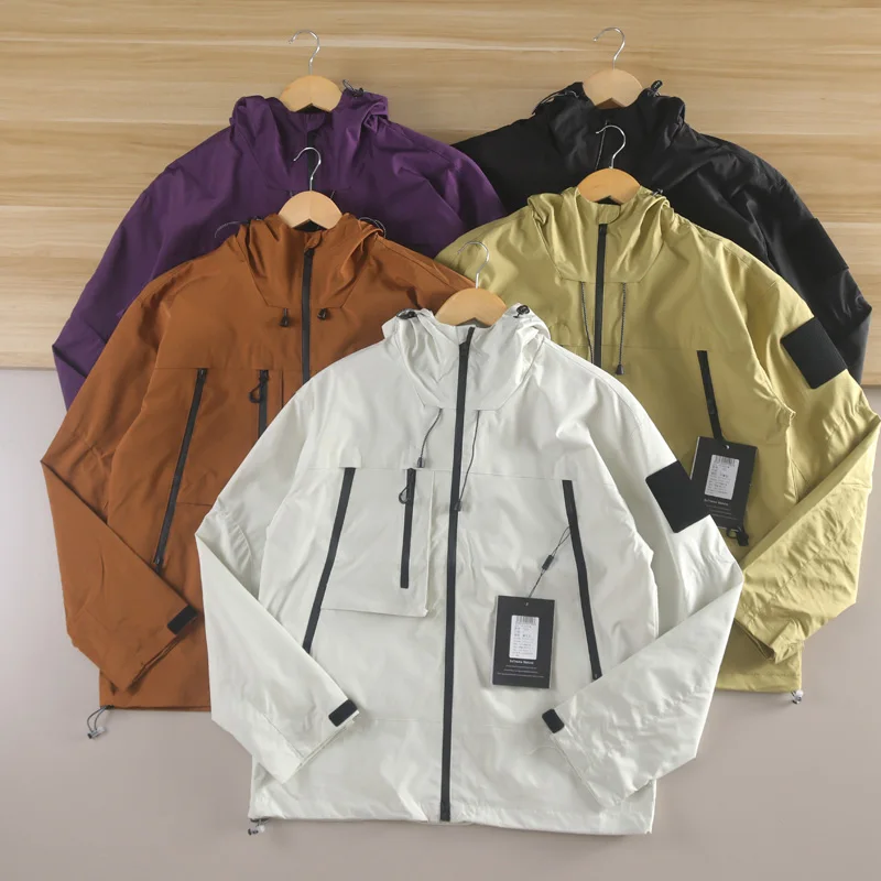 

Уличное ветрозащитное водонепроницаемое дышащее мужское осеннее пальто Jaet для пары Sle Stand Fit Faion Urban Long Sve с капюшоном