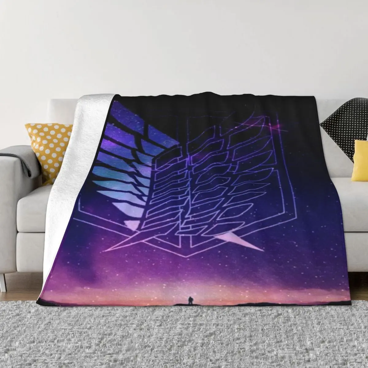 Shingeki No Kyojin 995 Home Bed Blanket Blankets And Throws Throw Blanket