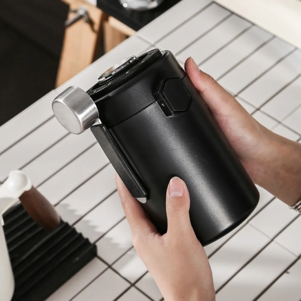 

Банки для хранения кофейных зерен объемом 600 мл, двухслойные, герметичные, для сохранения свежести продуктов, из нержавеющей стали, с ложкой