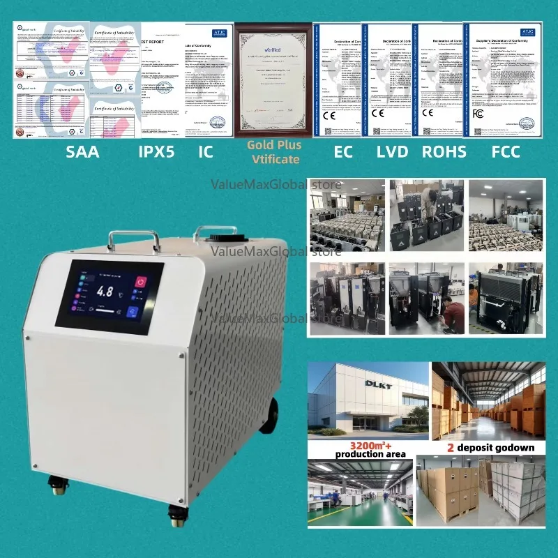 

Hot Selling Ice Water Chiller for Ice Bath | Ozone + WiFi + Double Filter, 1°C Cooling Cold Plunge Machine