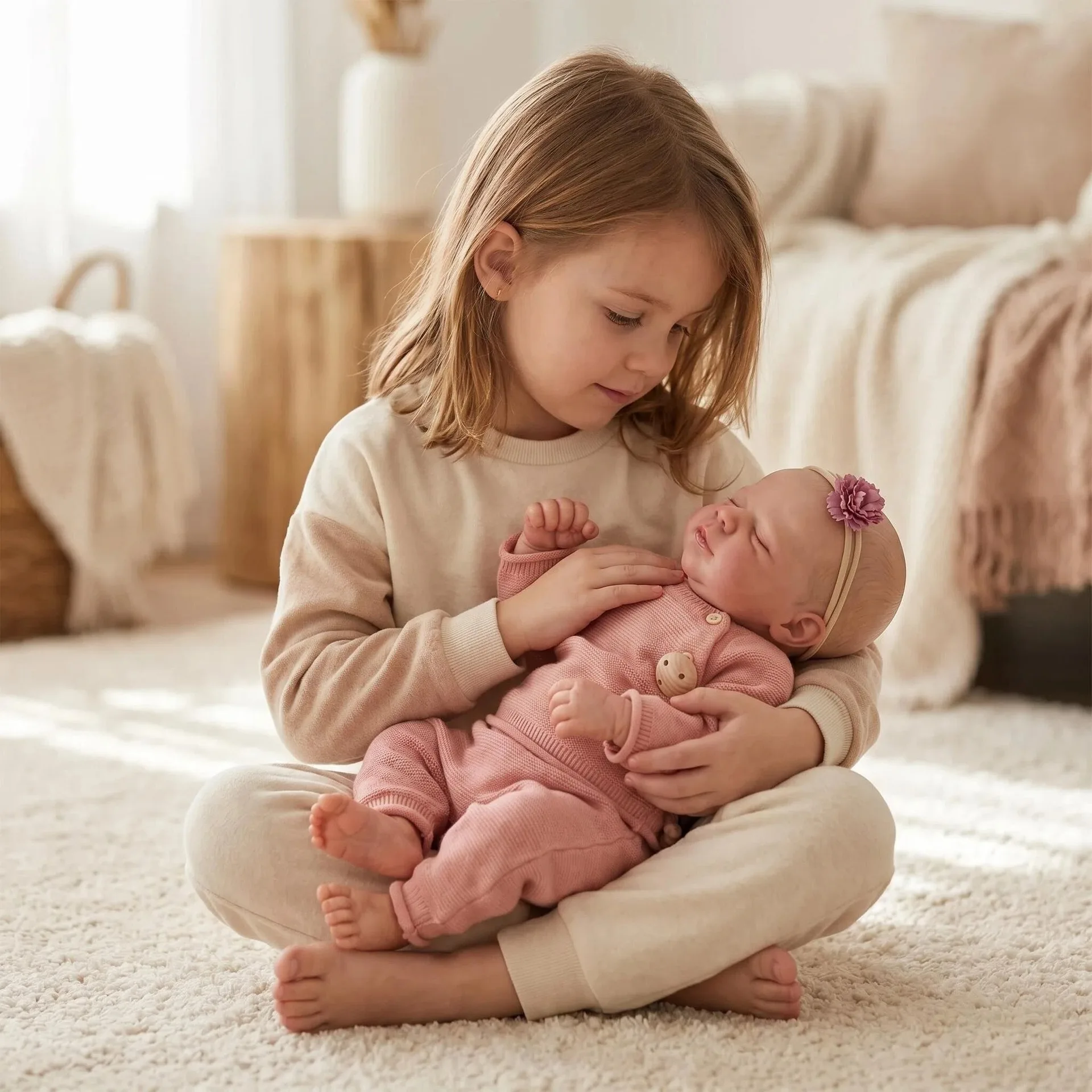 Bambola neonata di 50 cm, bambola, giocattolo per bambini piccoli
