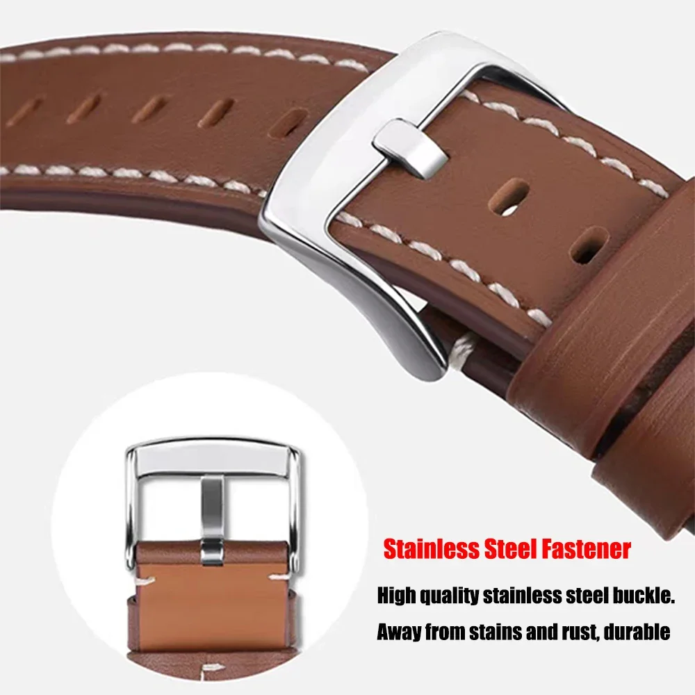 Lederarmband für Samsung Galaxy Watch Ultra2 Ultra 2025 47MM, weiches Armband für Galaxy Watch 9 8 40 44mm 8Classic Uhrenarmband – Detail 12